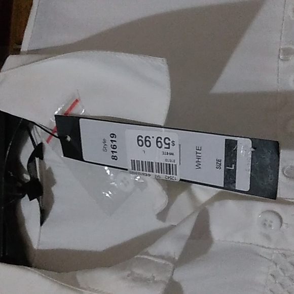 WHITE SHIRT DRESS - Picture 6 of 10